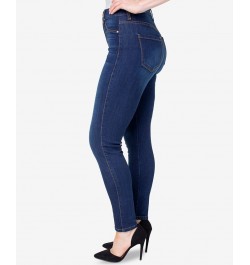 Juniors' Curvy Ultra High-Rise Skinny Jeans Blue $14.04 Jeans