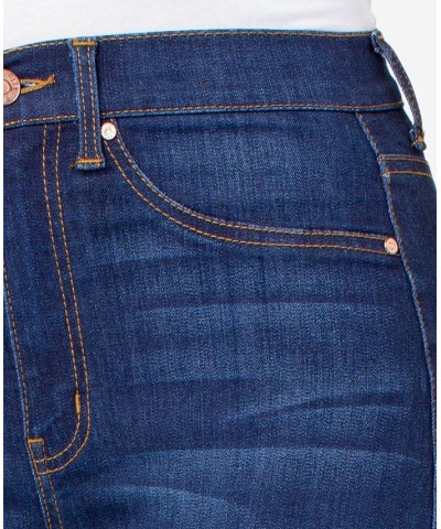 Juniors' Curvy Ultra High-Rise Skinny Jeans Blue $14.04 Jeans