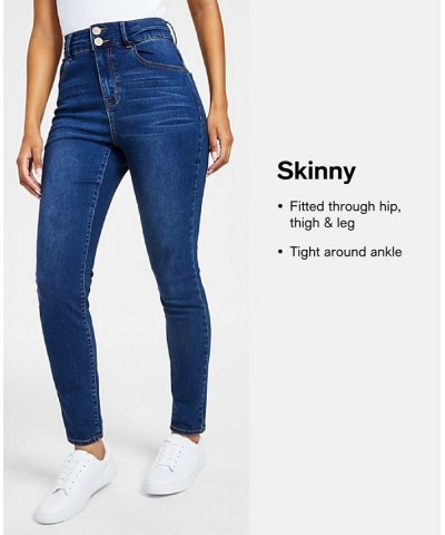 Juniors' Curvy Ultra High-Rise Skinny Jeans Blue $14.04 Jeans