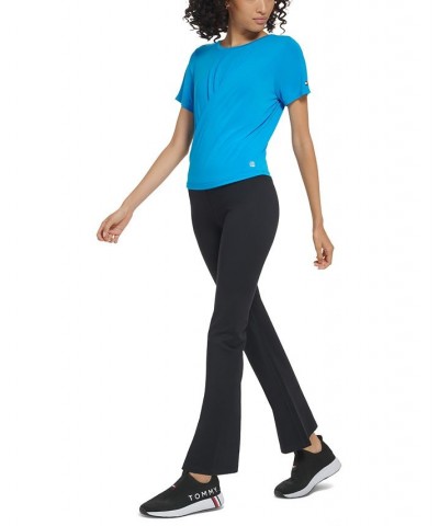 Women's High-Rise Flare-Leg Compression Pants Black $22.26 Pants