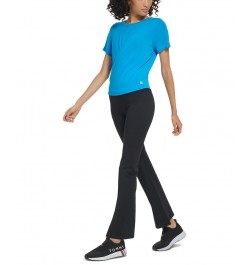 Women's High-Rise Flare-Leg Compression Pants Black $22.26 Pants