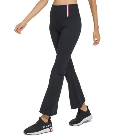 Women's High-Rise Flare-Leg Compression Pants Black $22.26 Pants