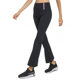 Women's High-Rise Flare-Leg Compression Pants Black $22.26 Pants