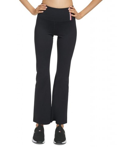 Women's High-Rise Flare-Leg Compression Pants Black $22.26 Pants