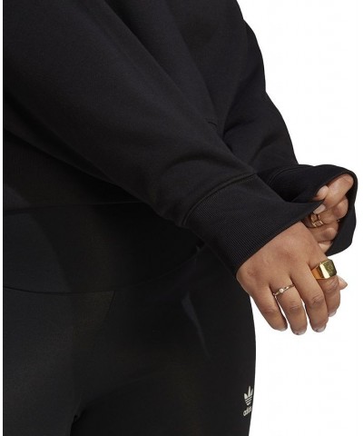 Plus Size Adicolor Essentials Crew Sweatshirt Black $21.00 Sweatshirts