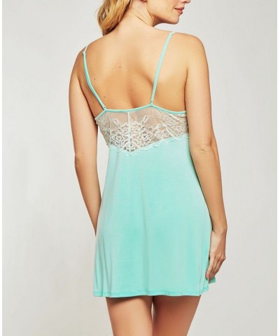 Elegant Modal Knit Lingerie Chemise Nightgown Lingerie Online Only Mint $26.20 Lingerie