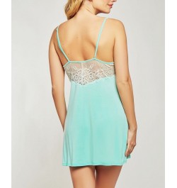 Elegant Modal Knit Lingerie Chemise Nightgown Lingerie Online Only Mint $26.20 Lingerie