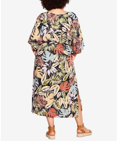 Plus Size Day Date Print Maxi Dress Dotty Palm $32.91 Dresses