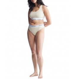 Plus Size Modern Naturals Thong Underwear QF7046 Tan/Beige $12.99 Panty