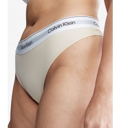 Plus Size Modern Naturals Thong Underwear QF7046 Tan/Beige $12.99 Panty