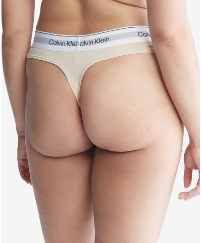 Plus Size Modern Naturals Thong Underwear QF7046 Tan/Beige $12.99 Panty