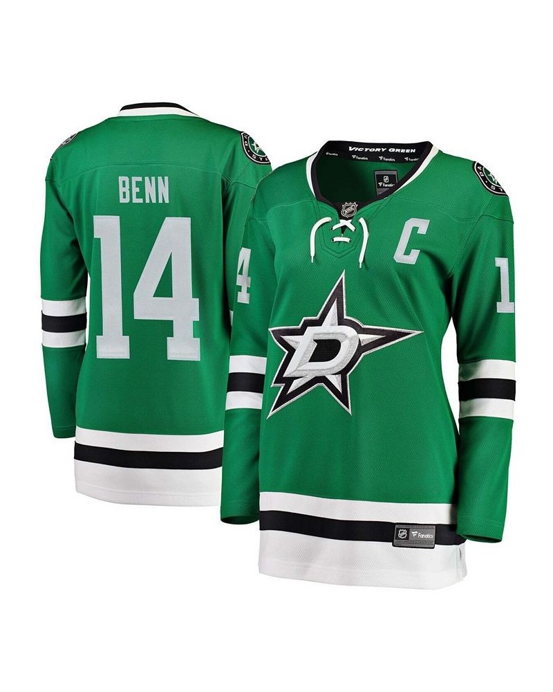 Women's Jamie Benn Green Home Breakaway Player Jersey Green $66.00 Jersey