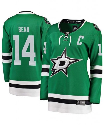 Women's Jamie Benn Green Home Breakaway Player Jersey Green $66.00 Jersey