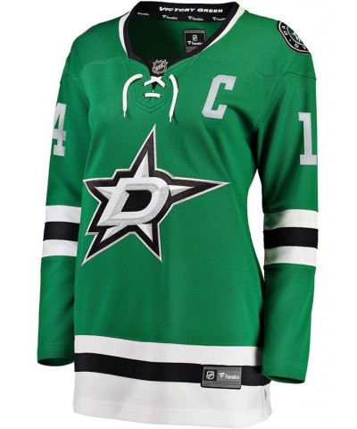 Women's Jamie Benn Green Home Breakaway Player Jersey Green $66.00 Jersey