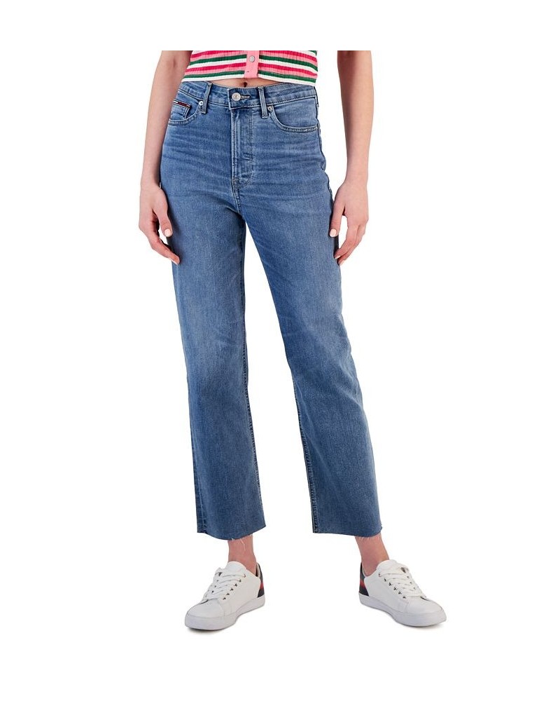 Women's High-Rise Straight-Leg Ankle Jeans Sienna Wash $22.91 Jeans