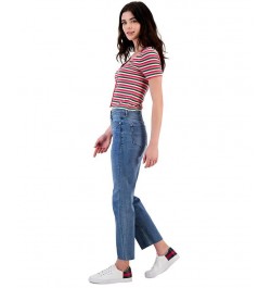 Women's High-Rise Straight-Leg Ankle Jeans Sienna Wash $22.91 Jeans