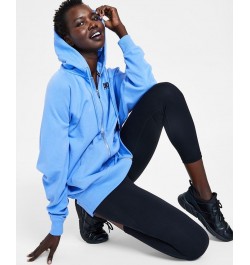 Women's Oversized Cotton Zip-Up Hoodie Persian Jewel $22.89 Sweatshirts