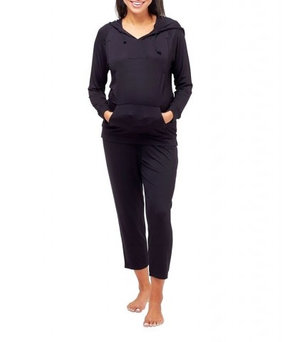 Simone Nursing Hoodie Black $51.94 Sleepwear