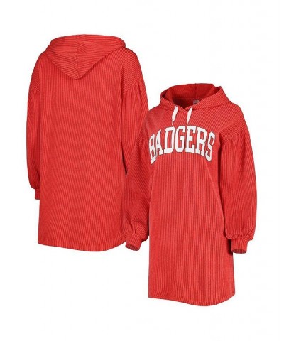 Women's Red Wisconsin Badgers Game Winner Vintage-Like Wash Tri-Blend Dress Red $30.55 Dresses