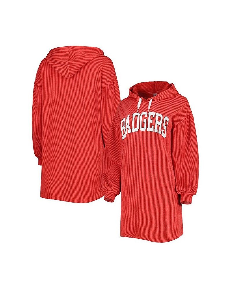 Women's Red Wisconsin Badgers Game Winner Vintage-Like Wash Tri-Blend Dress Red $30.55 Dresses