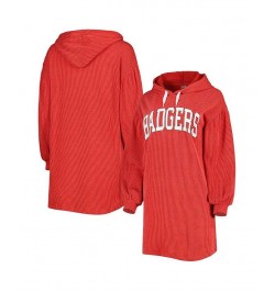 Women's Red Wisconsin Badgers Game Winner Vintage-Like Wash Tri-Blend Dress Red $30.55 Dresses