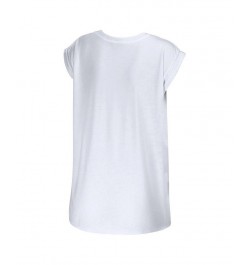 Women's White Dallas Cowboys Greetings From Muscle T-shirt White $26.49 Tops