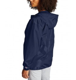 Women's Packable Hooded Jacket Blue $25.81 Jackets