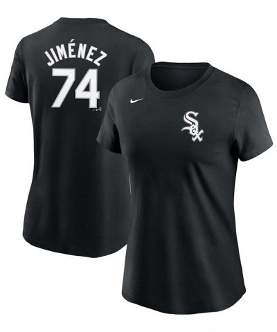 Women's Eloy Jimenez Black Chicago White Sox Name Number T-shirt Black $21.50 Tops