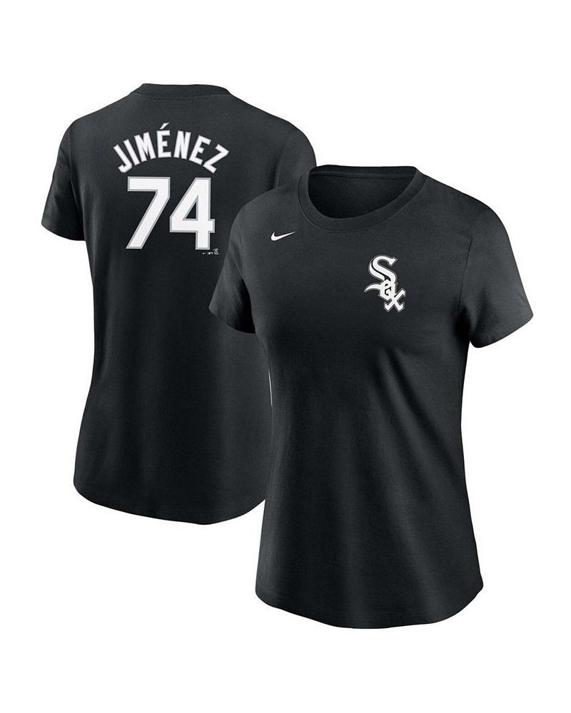 Women's Eloy Jimenez Black Chicago White Sox Name Number T-shirt Black $21.50 Tops