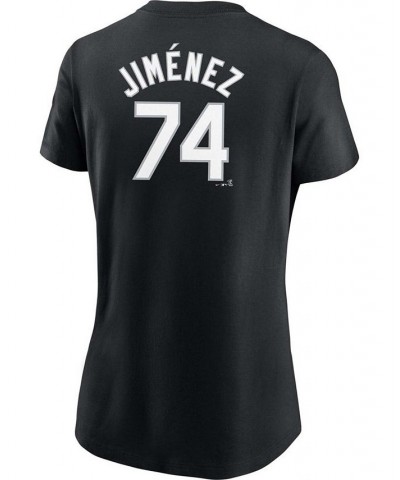 Women's Eloy Jimenez Black Chicago White Sox Name Number T-shirt Black $21.50 Tops