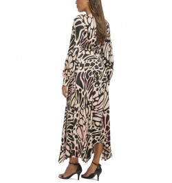 New York Women's Butterfly Print Wrap Dress Butterfly $144.00 Dresses