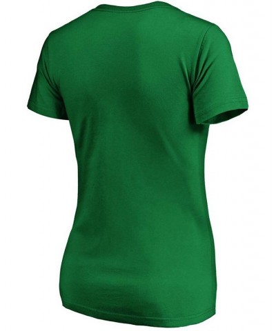 Women's Kelly Green Dallas Stars Primary Logo V-Neck T-shirt Kelly Green $20.13 Tops