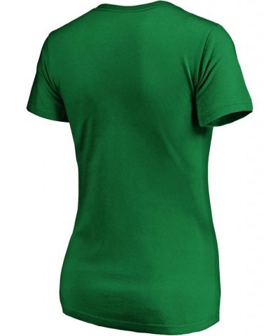 Women's Kelly Green Dallas Stars Primary Logo V-Neck T-shirt Kelly Green $20.13 Tops