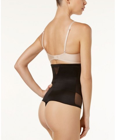 Women's Extra Firm Tummy-Control High-Waist Sheer Thong 2778 Black $29.70 Shapewear