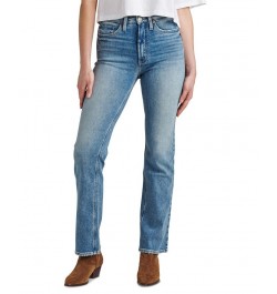 Women's Vintage-Inspired High-Rise Bootcut Jeans Indigo $32.94 Jeans