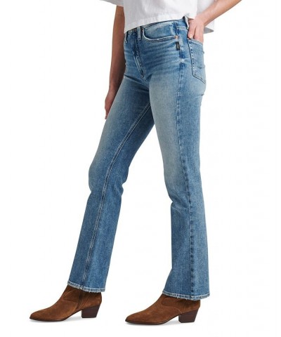 Women's Vintage-Inspired High-Rise Bootcut Jeans Indigo $32.94 Jeans