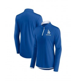 Women's Branded Royal Los Angeles Dodgers Worth The Drive Quarter-Zip Jacket Royal $26.65 Jackets