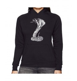 Women's Word Art Hooded Sweatshirt -Tyles Of Snakes Black $30.00 Sweatshirts