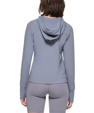 Women's Raglan-Sleeve Zip Hoodie Multi $30.66 Sweatshirts