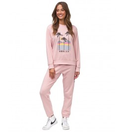 Juniors' Havana Girlfriend Fleece Sweatshirt Blush $18.40 Tops