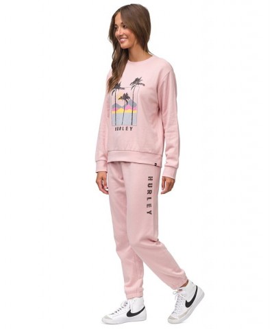 Juniors' Havana Girlfriend Fleece Sweatshirt Blush $18.40 Tops