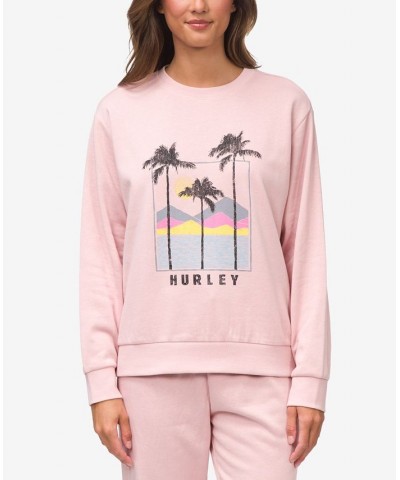 Juniors' Havana Girlfriend Fleece Sweatshirt Blush $18.40 Tops