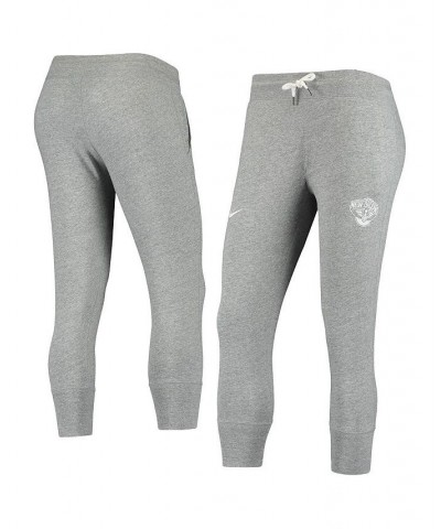 Women's Heathered Gray New Orleans Pelicans Gym Vintage-Like Capri Pants Heathered Gray $34.00 Pants
