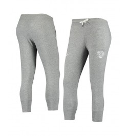 Women's Heathered Gray New Orleans Pelicans Gym Vintage-Like Capri Pants Heathered Gray $34.00 Pants