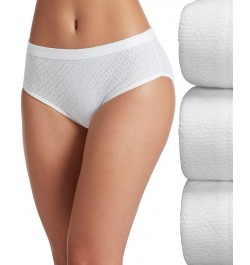 Elance Breathe Hipster Underwear 3 Pack 1540 also available in extended sizes White $12.95 Panty