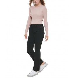 Women's Cropped Rib-Knit Sweater Enchant Gold $24.68 Sweaters