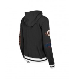 Women's Black San Francisco Giants Elite Tri-Blend Full-Zip Hoodie Black $38.50 Sweatshirts