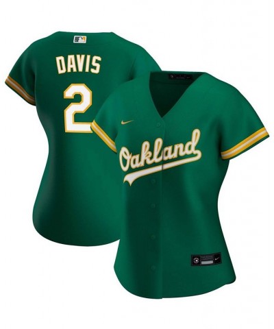 Women's Khris Davis Green Oakland Athletics Alternate Replica Player Jersey Green $60.90 Jersey