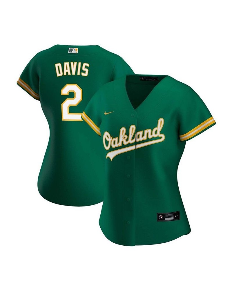 Women's Khris Davis Green Oakland Athletics Alternate Replica Player Jersey Green $60.90 Jersey