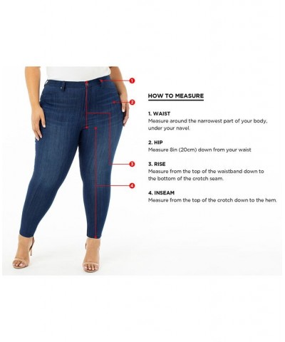 Trendy Petite Plus Size Skinny Jeans Blue $14.10 Jeans